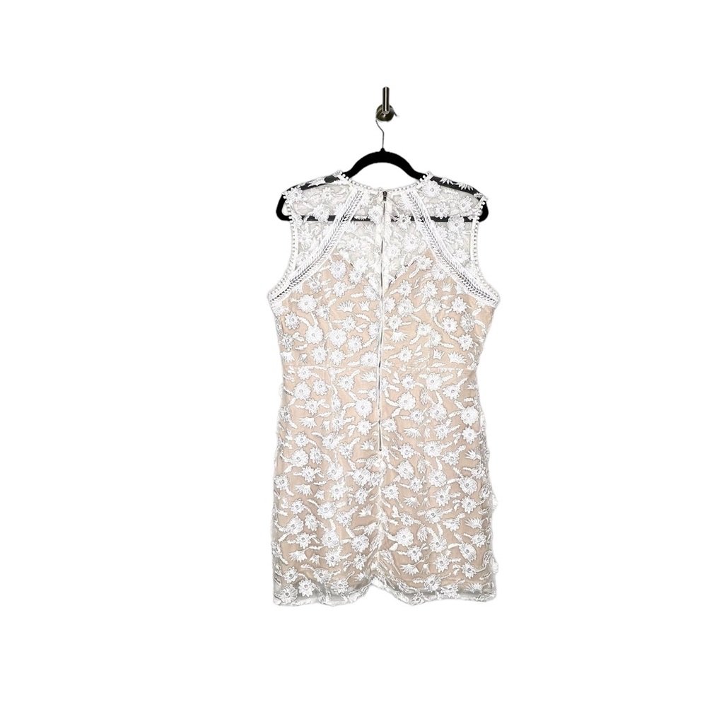 Helen Owen x AQUA Embroidered Sheath Dress in White Size Large - Picture 10 of 10